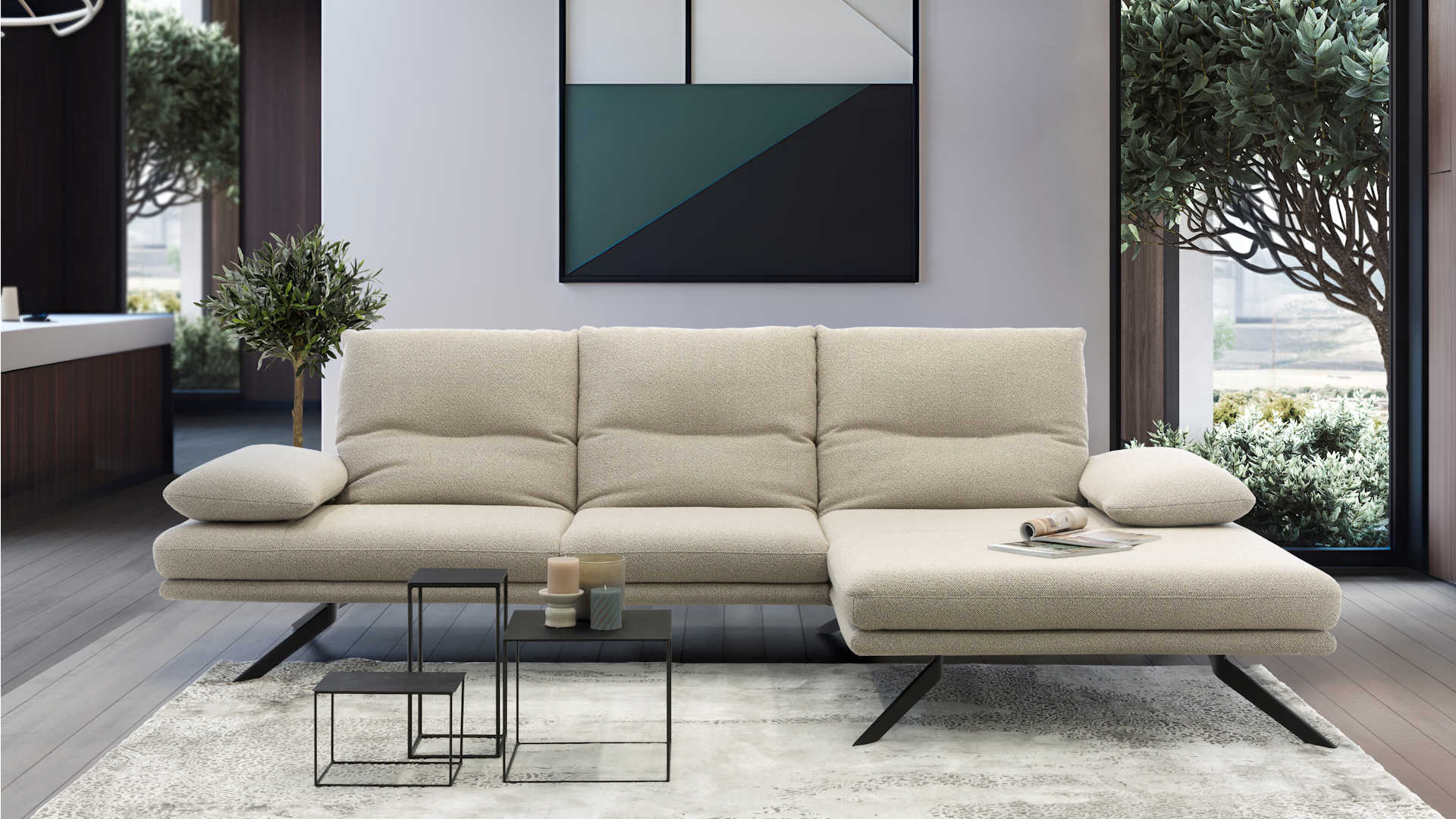 Ecksofa im modernen Design Z20781