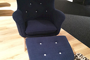 Sessel mit Hocker TL 2864