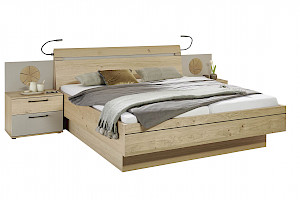 Bett 180x200cm Balkeneiche Z21839-2